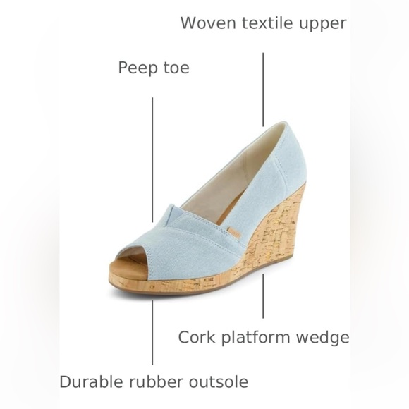 TOMS Women's Classic Espadrille Wedge Sandal - Picture 4 of 10